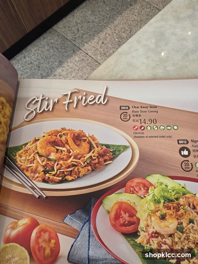 Stir Fried Menu Page