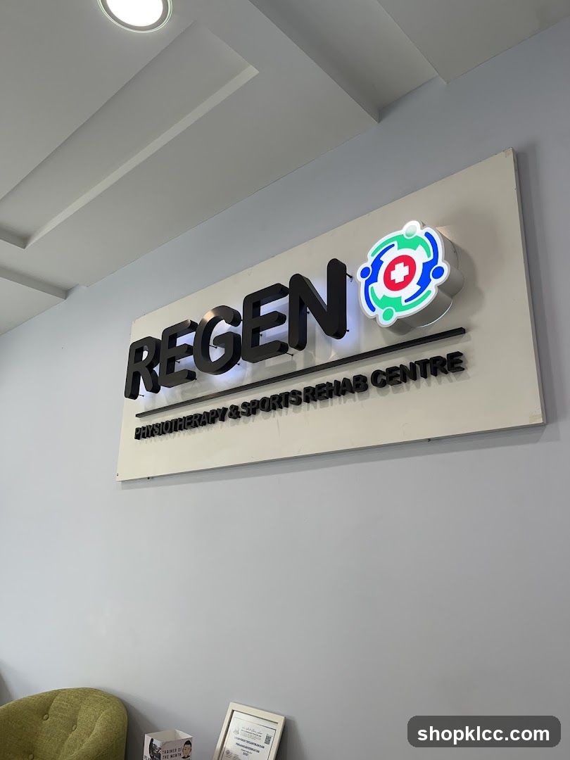 Regen Physiotherapy & Sports Rehab Centre Interior Signage