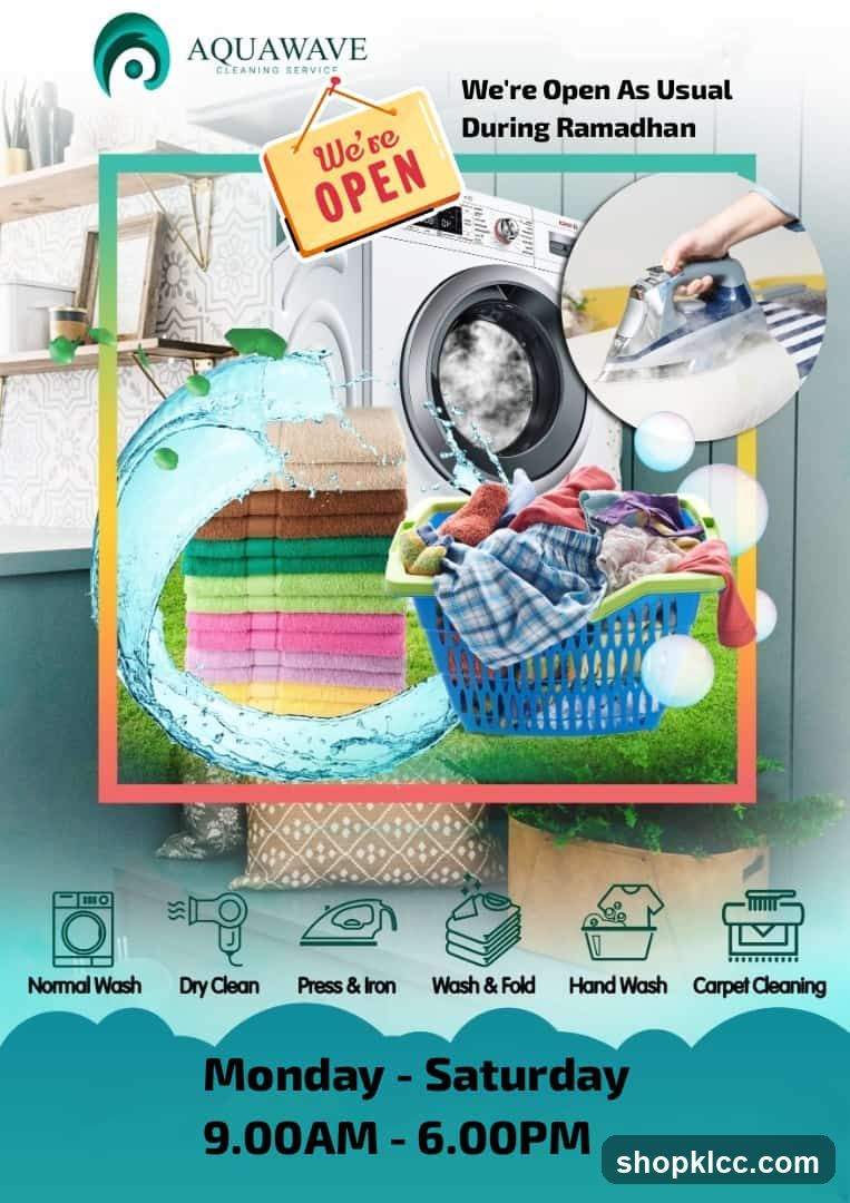 Aquawave Cleaning Service Advertisement