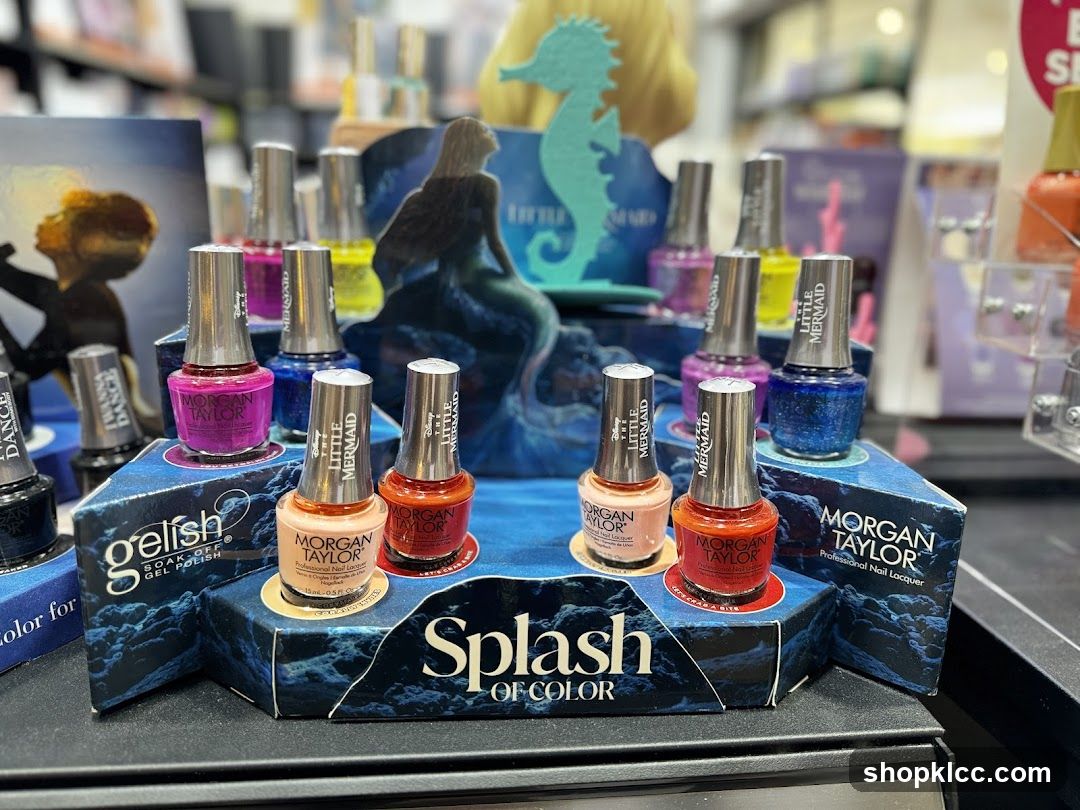 The Little Mermaid Nail Polish Display