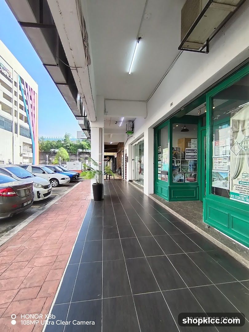 Shop Front with Green Trim