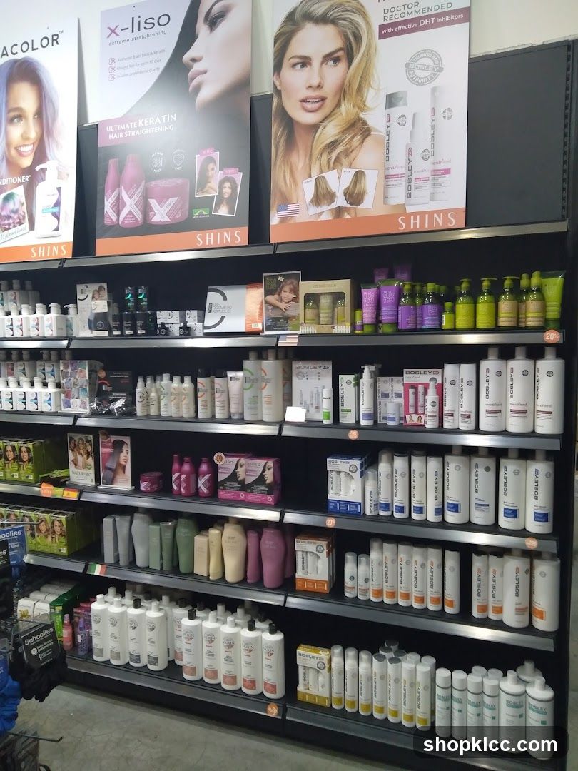 Hair Care Products Display
