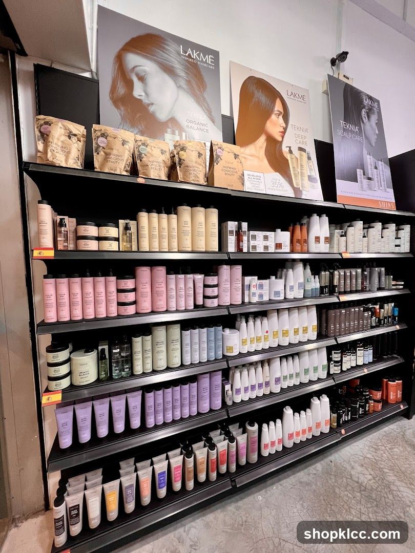 Haircare Products Display