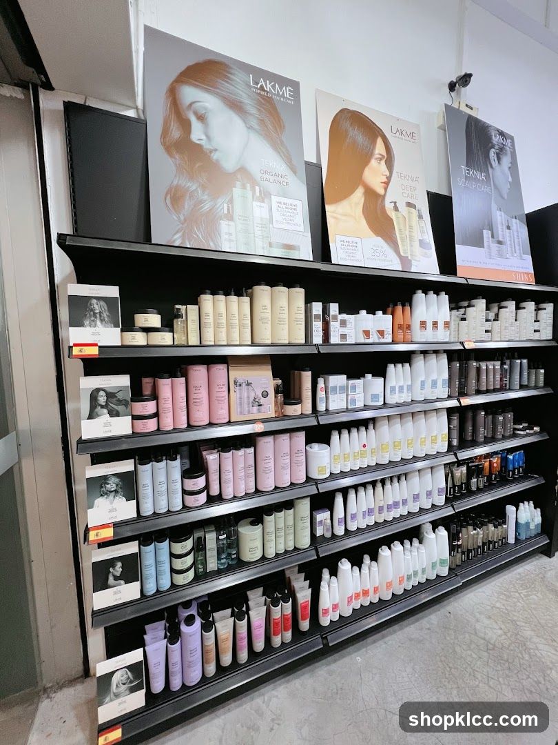 Haircare Products Display