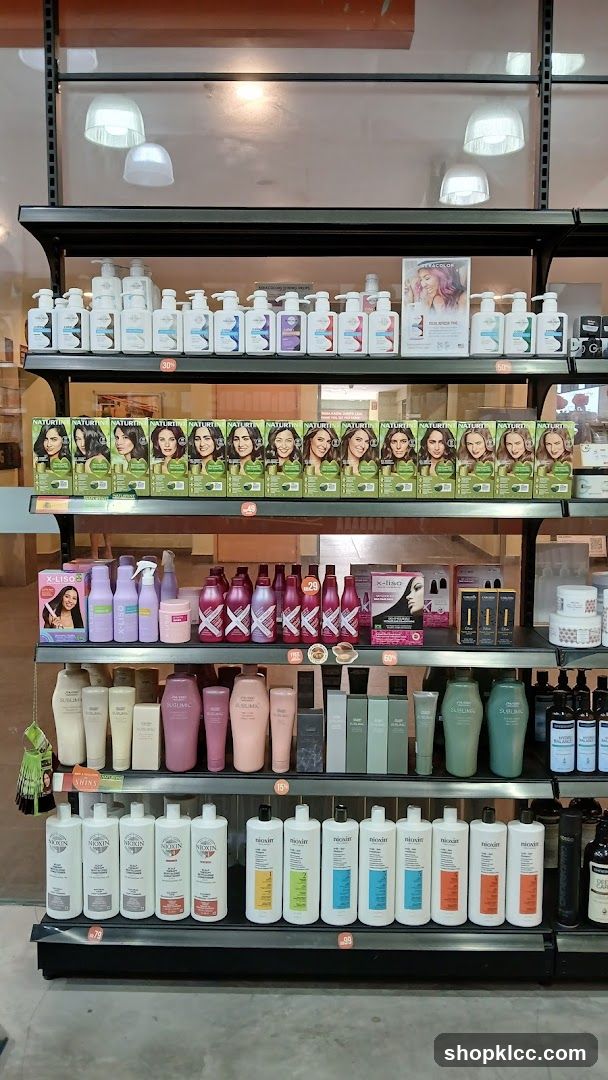 Hair Care Products Display