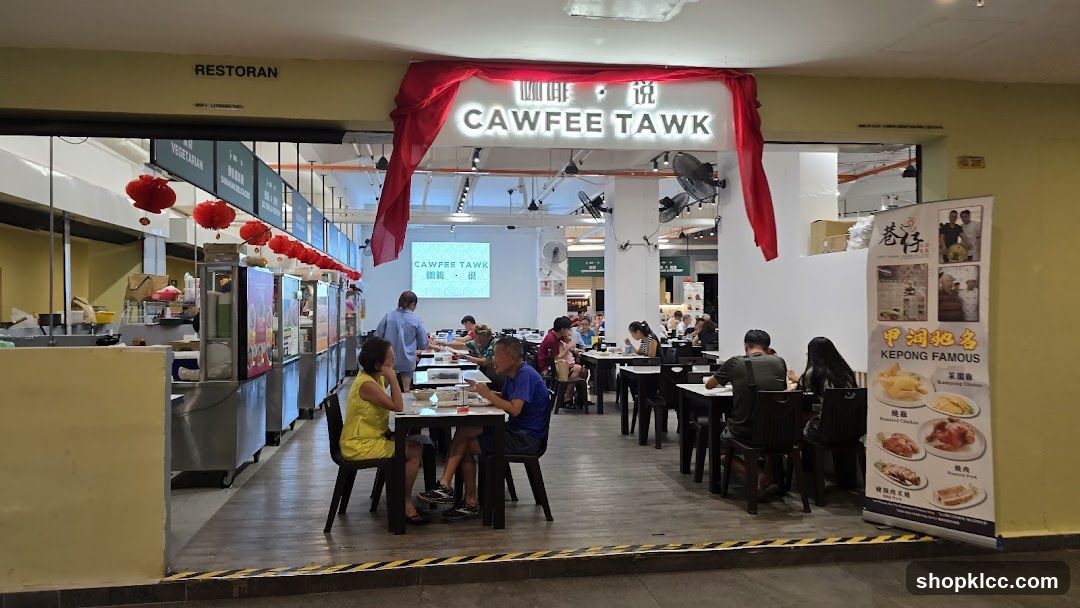 Restaurant Interior with Signage