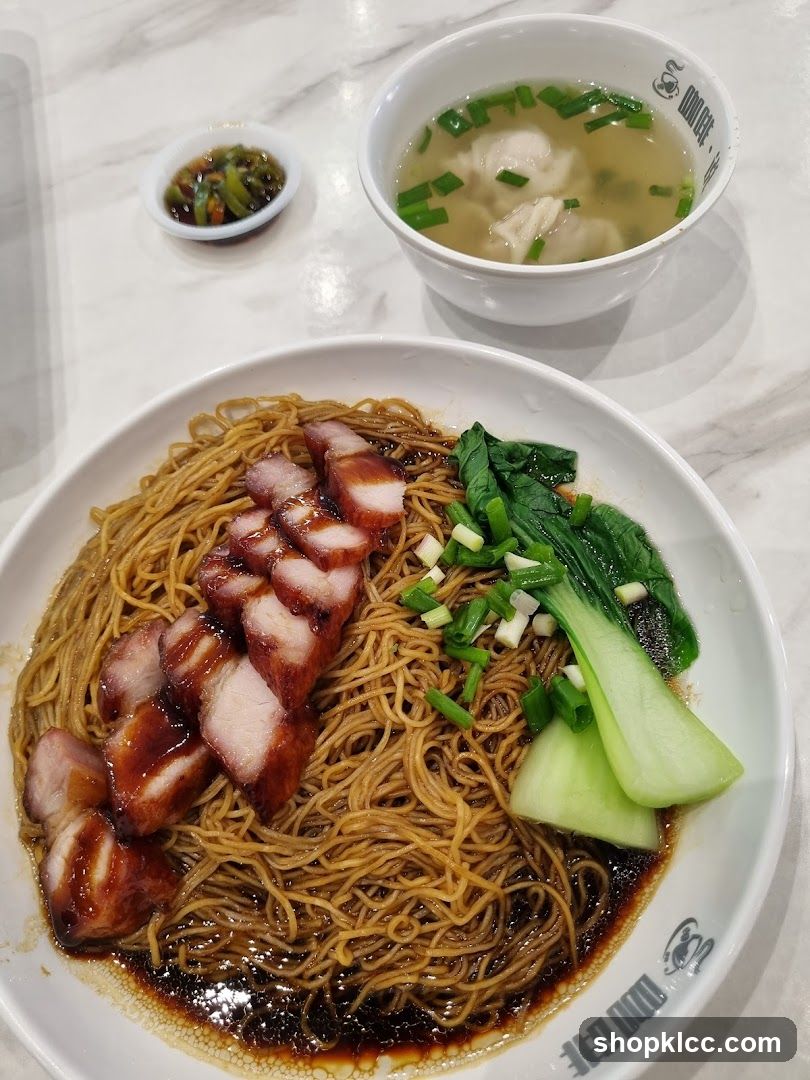 Char Siu Noodles with Wonton Soup