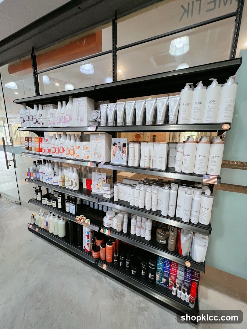 Hair and Skin Care Products on Shelves