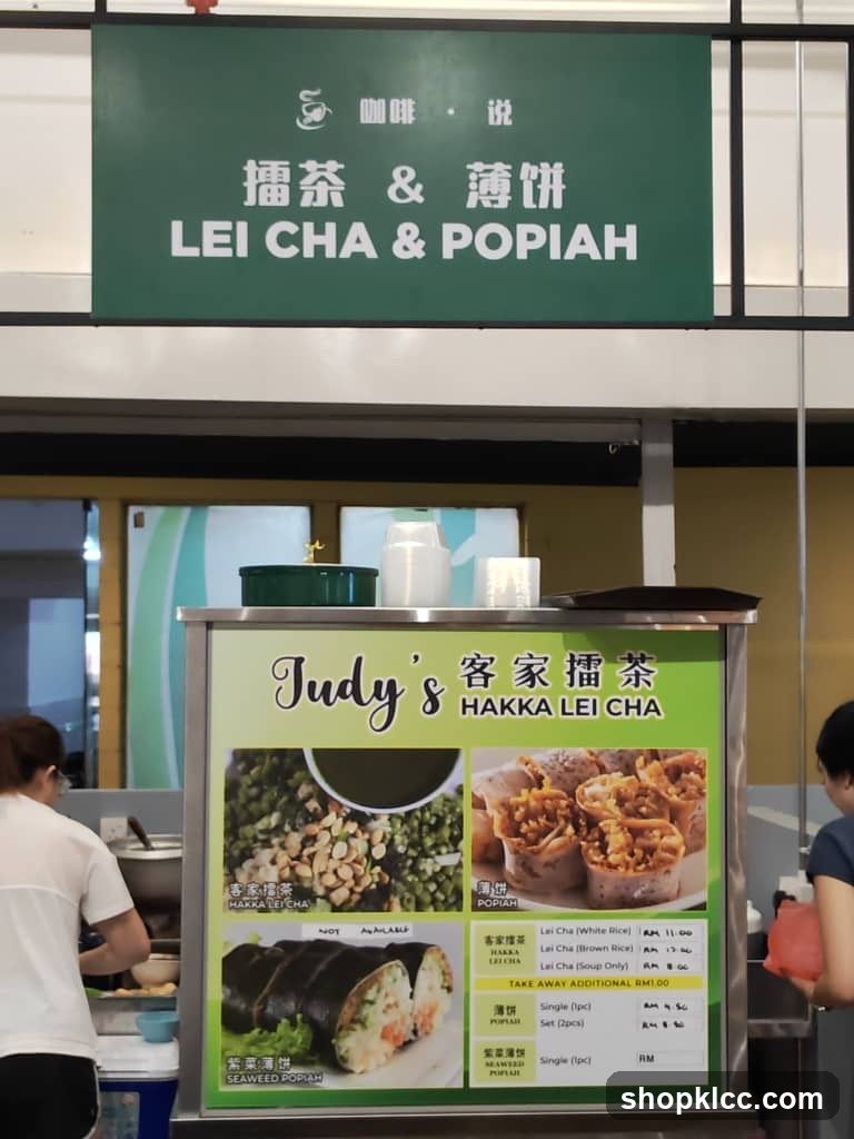 Lei Cha and Popiah Stall
