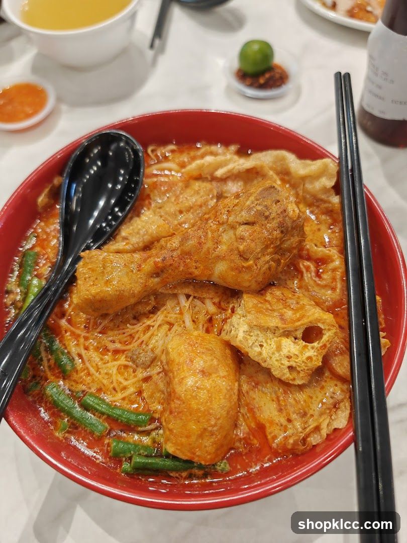 Curry Laksa with Chicken Drumstick