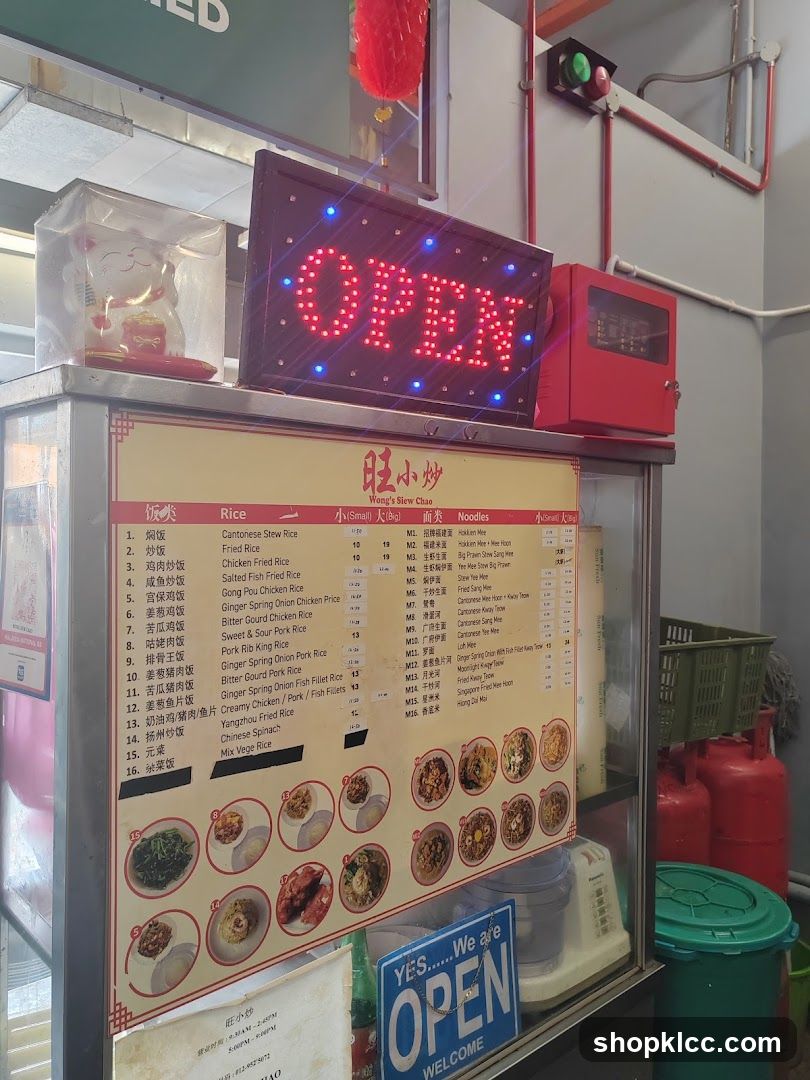 Wong's Siew Chao Menu