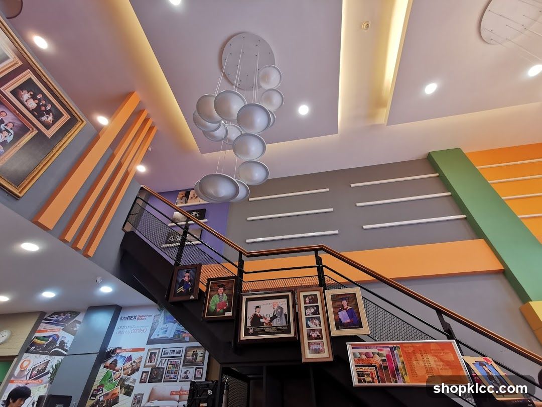 Interior Lobby with Staircase and Framed Photos