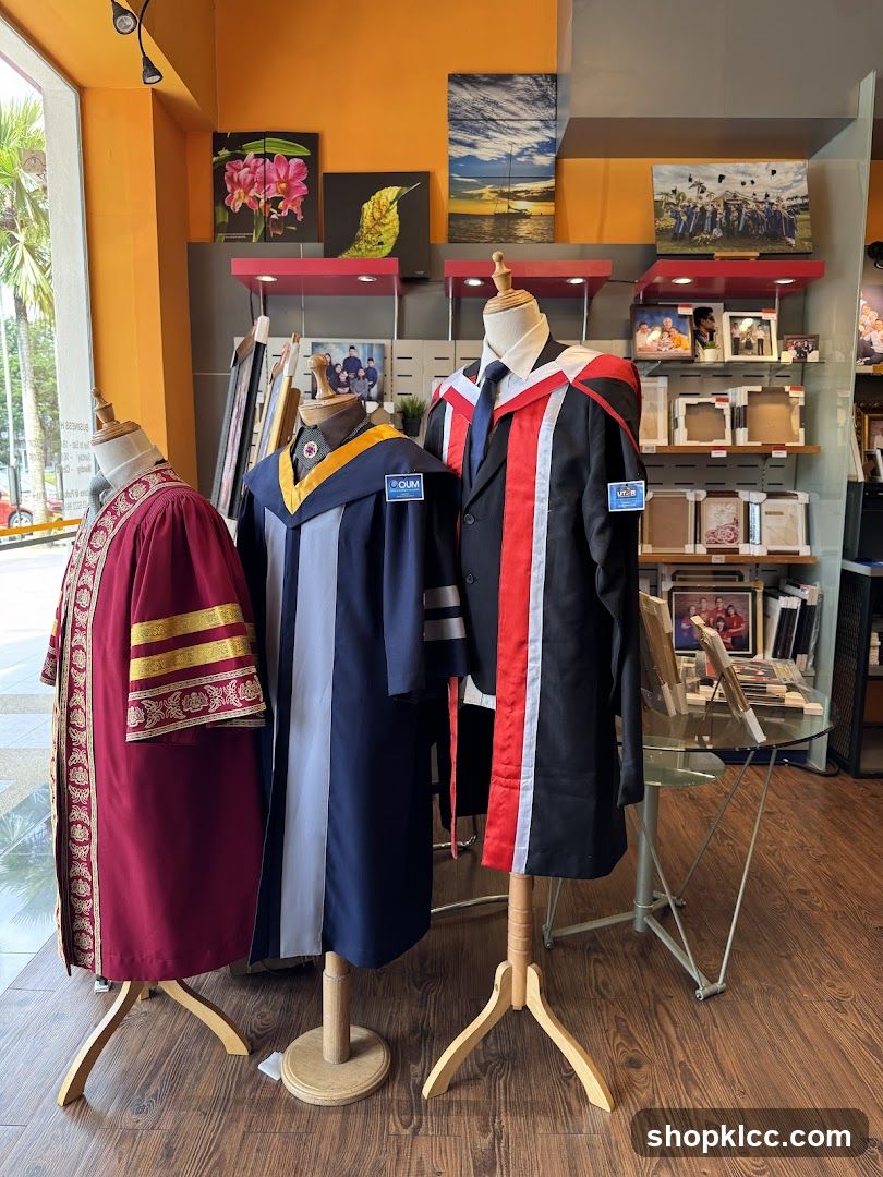Graduation Gown Display