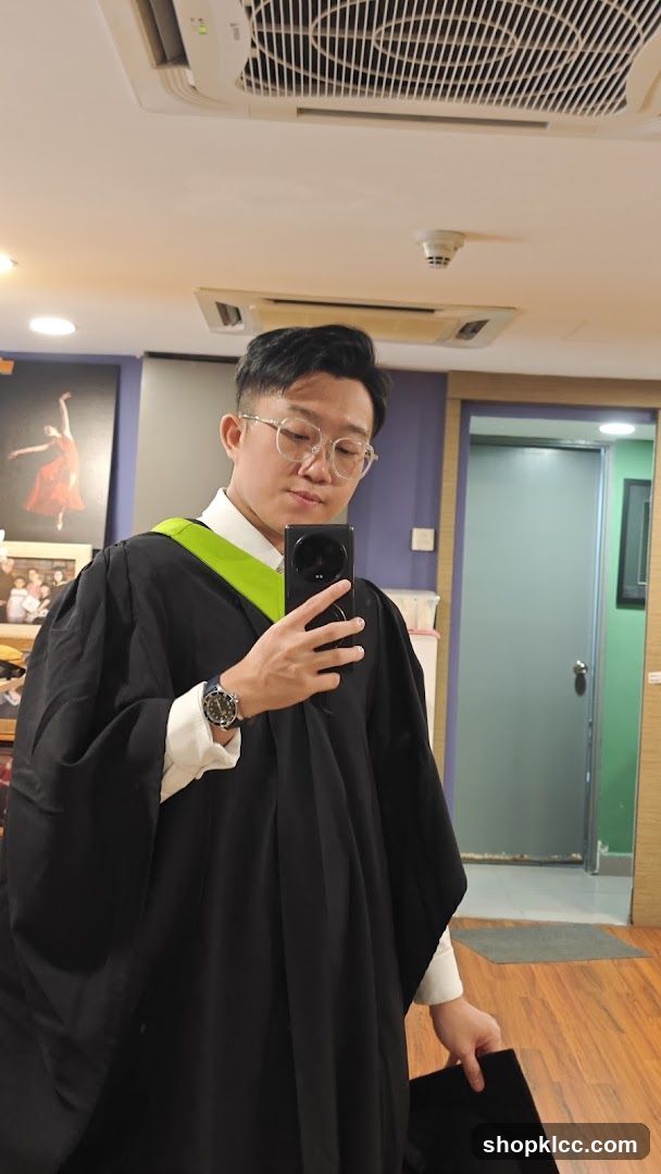 Graduation Photo in Gown