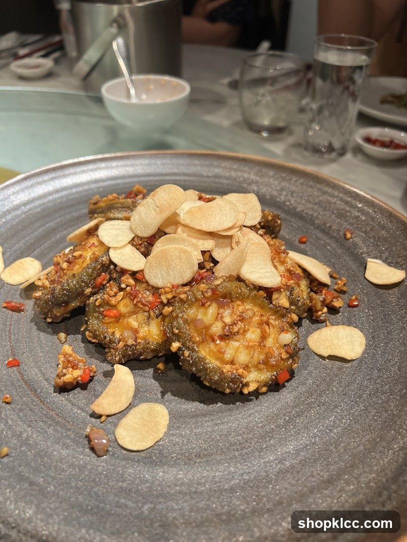 Fried Bitter Melon with Crispy Garlic