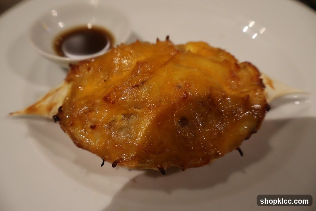 Crab dish with dipping sauce