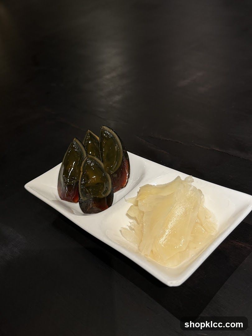 Century Eggs with Pickled Ginger