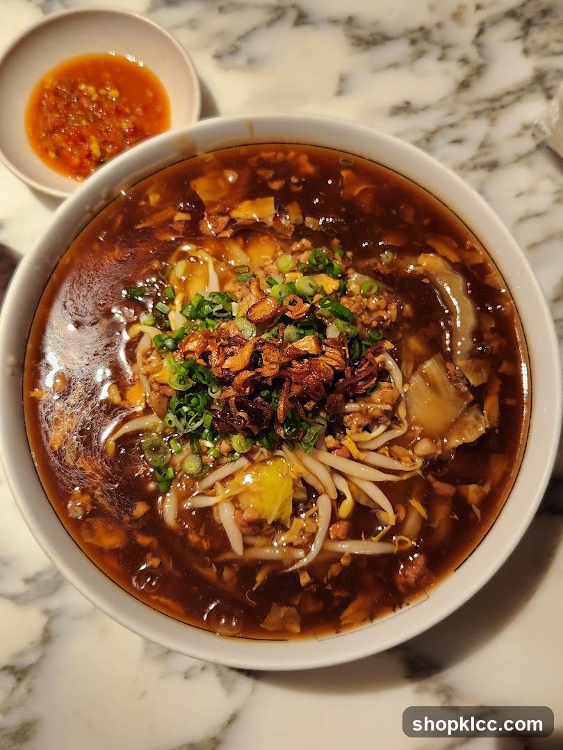 Noodle Soup with Chili Sauce
