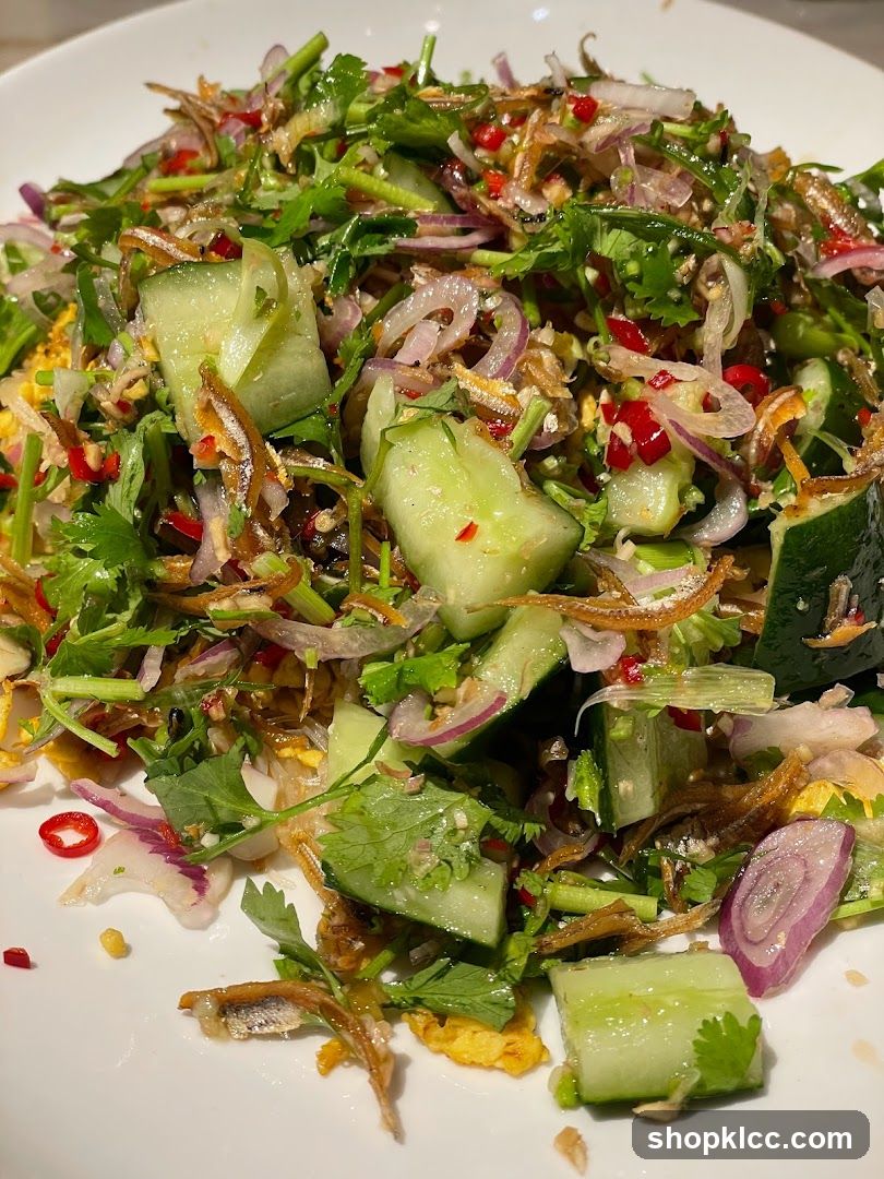 Salad with Anchovies and Cucumber