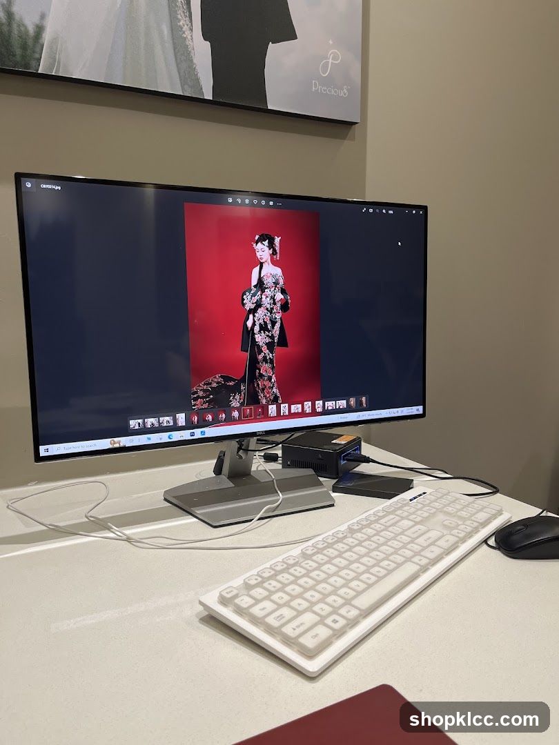 Computer Monitor Displaying Photo Editing Software