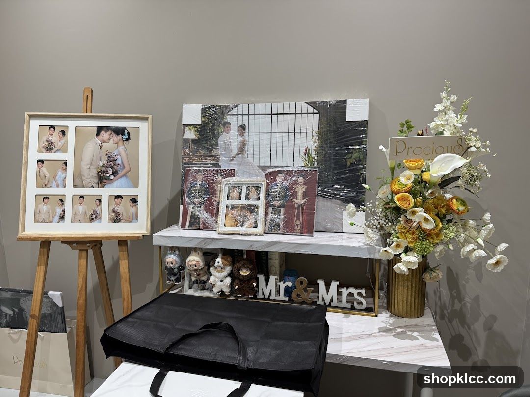 Wedding Photo Display and Decor