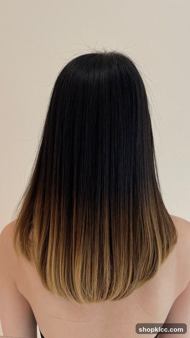 Back of Head with Hair Color