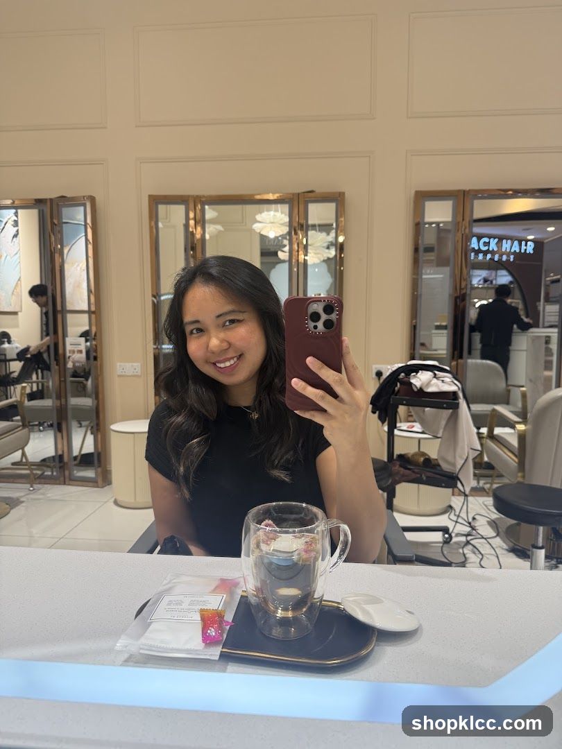 Hair Salon Interior Selfie