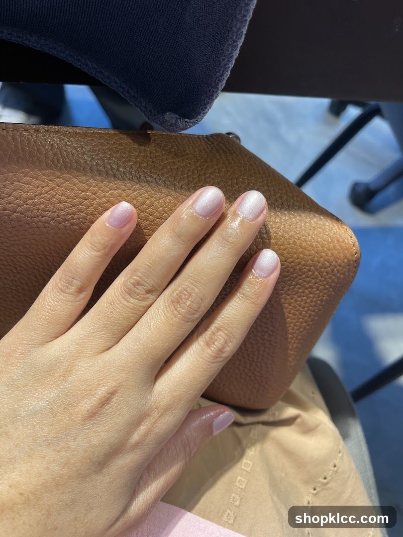 Hand with manicured nails