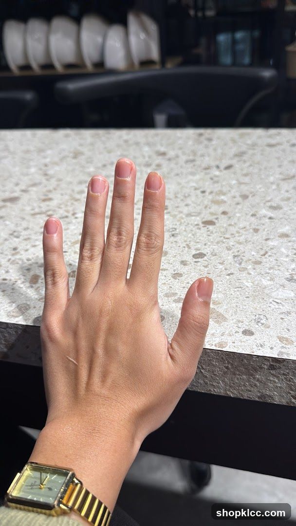 Hand on Countertop
