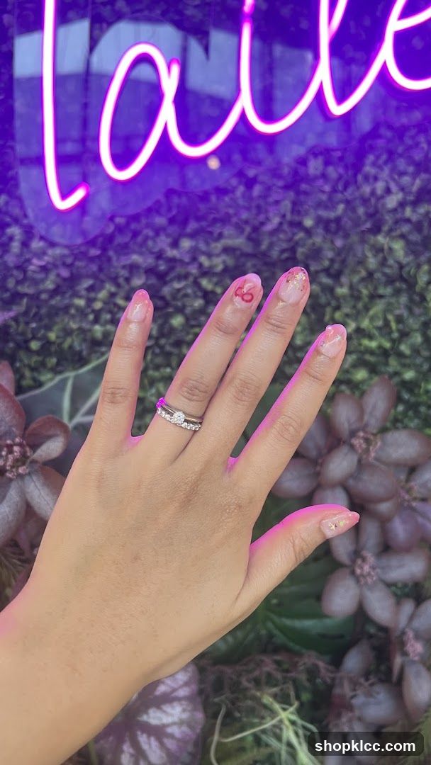 Nail Art with Neon Sign