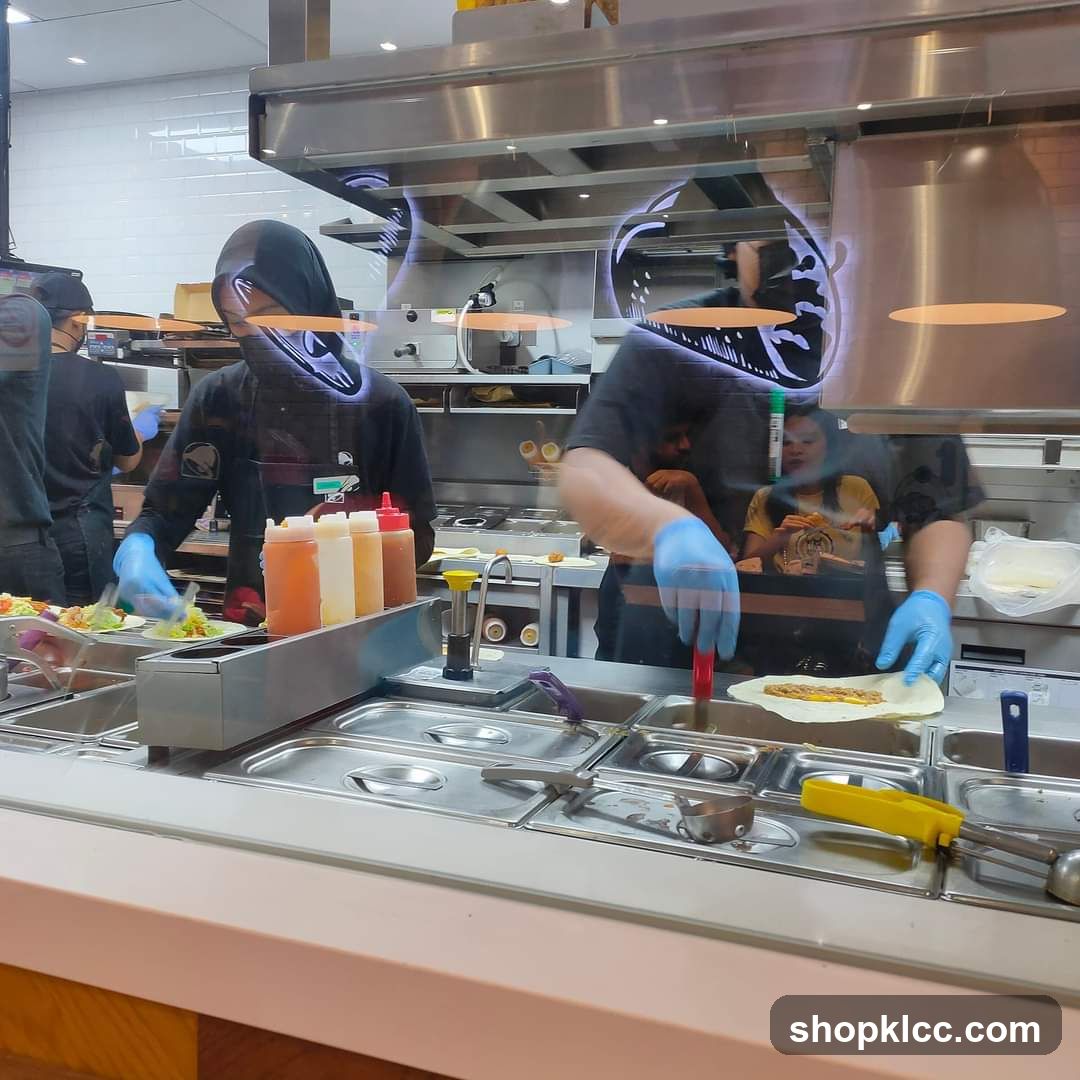 Restaurant Kitchen Staff Preparing Food