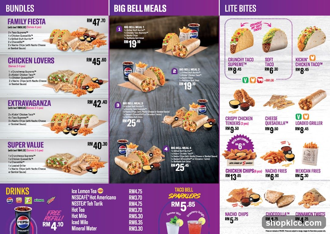 Taco Bell Menu