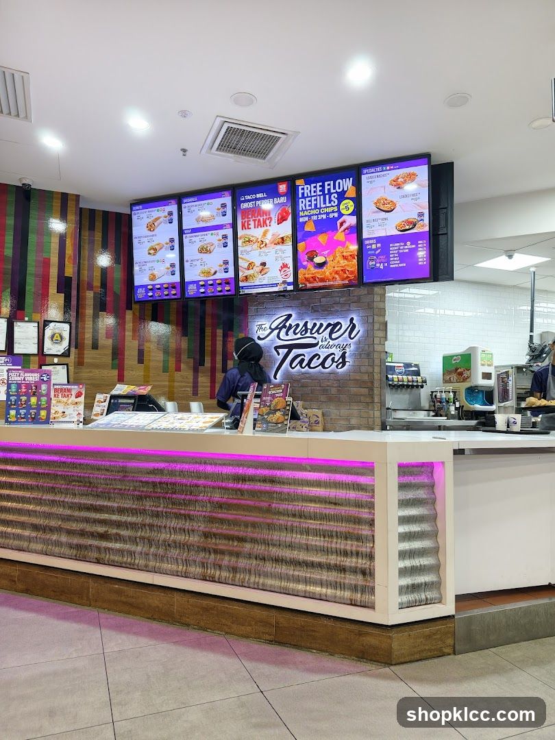 Taco Bell Counter