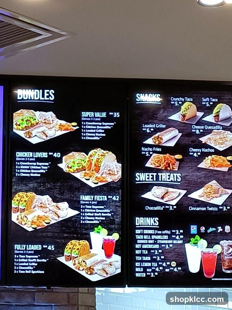 Taco Bell Menu