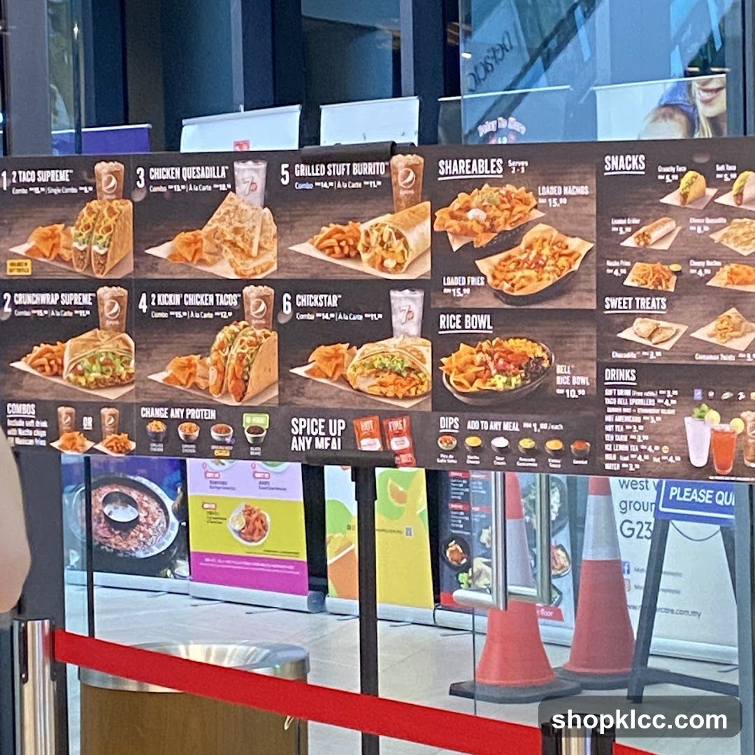 Taco Menu