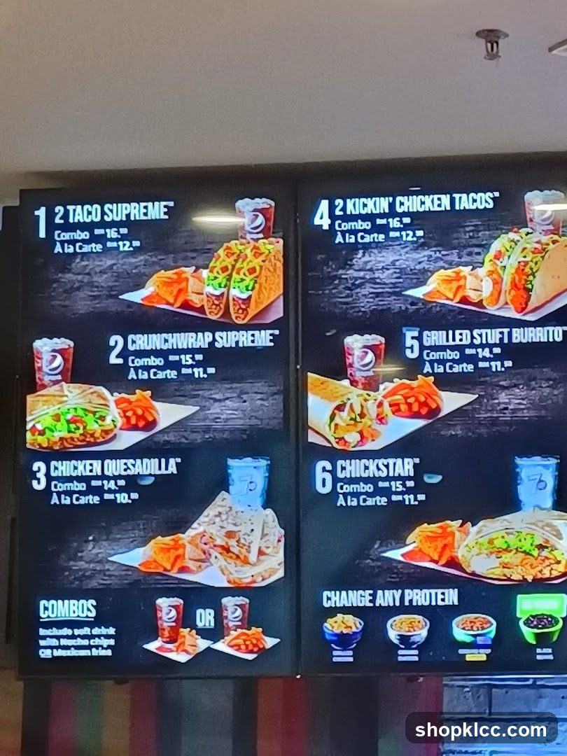 Taco Menu
