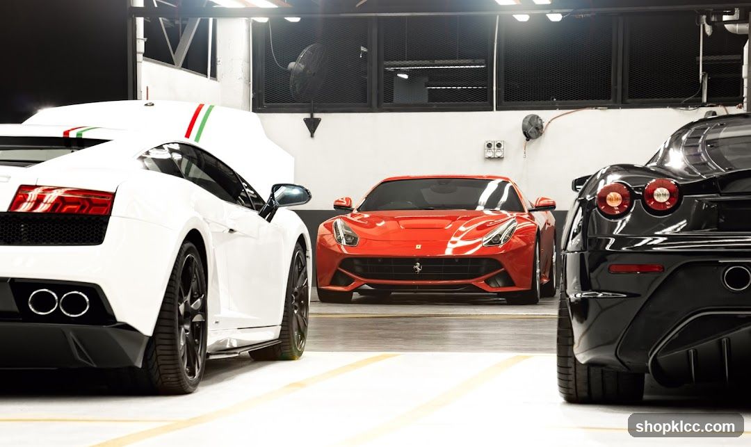 Luxury Cars in Garage
