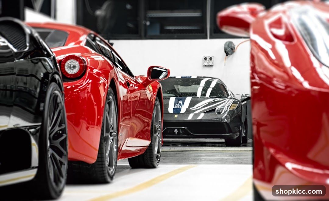 Luxury Cars in a Garage