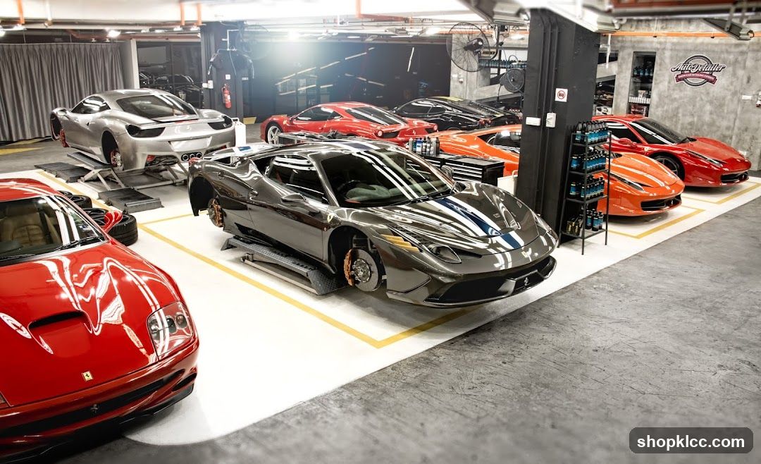 Luxury Car Workshop Interior