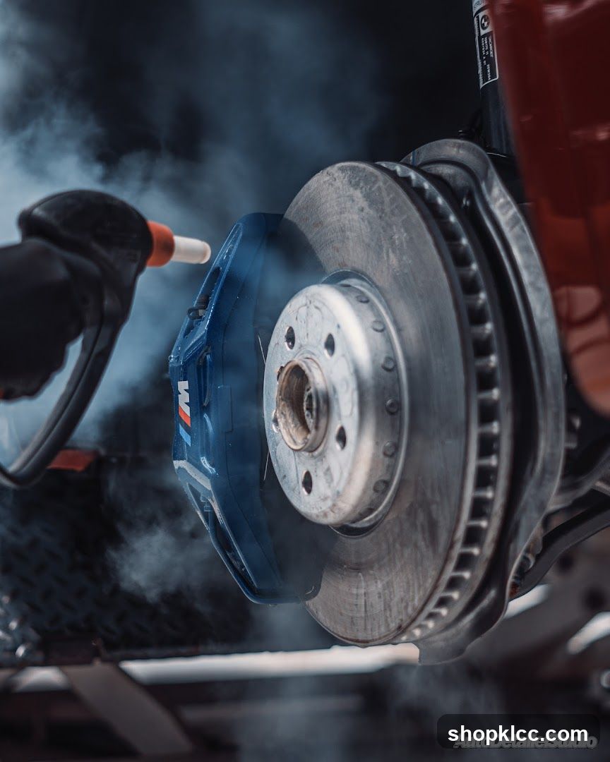 Brake Caliper Cleaning with Spray Bottle