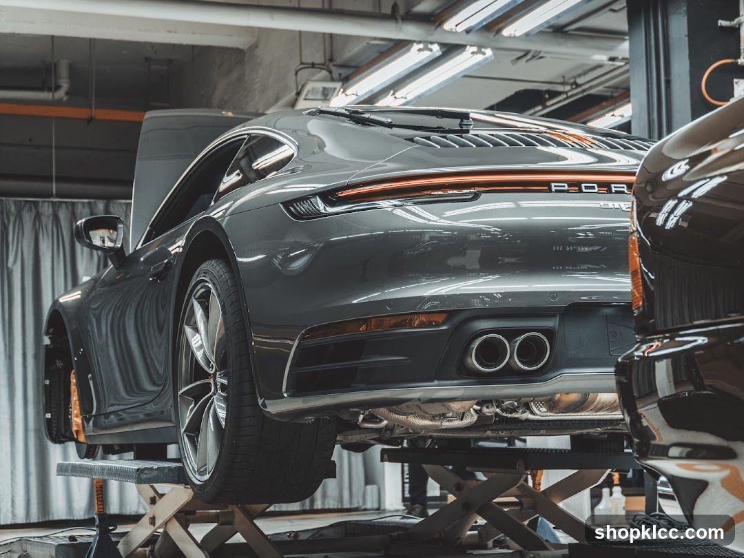 Porsche on Lift