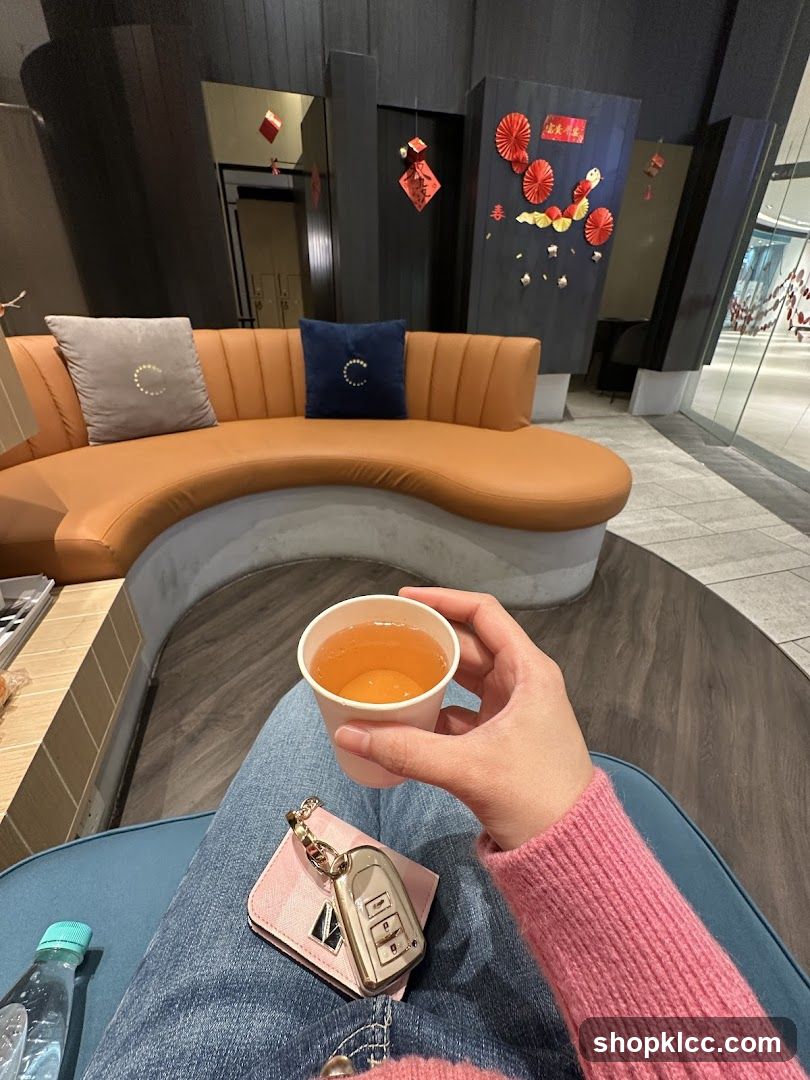 Interior Lounge with Tea and Car Keys