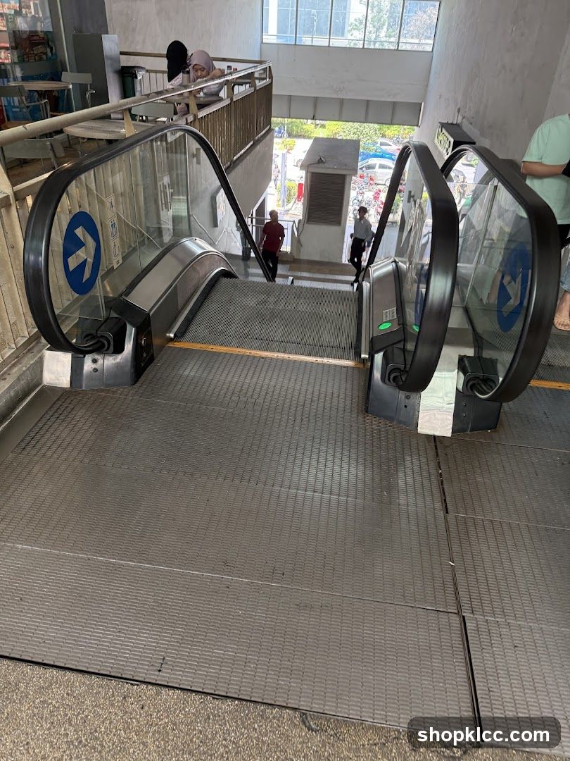 Escalators in an Indoor/Outdoor Space
