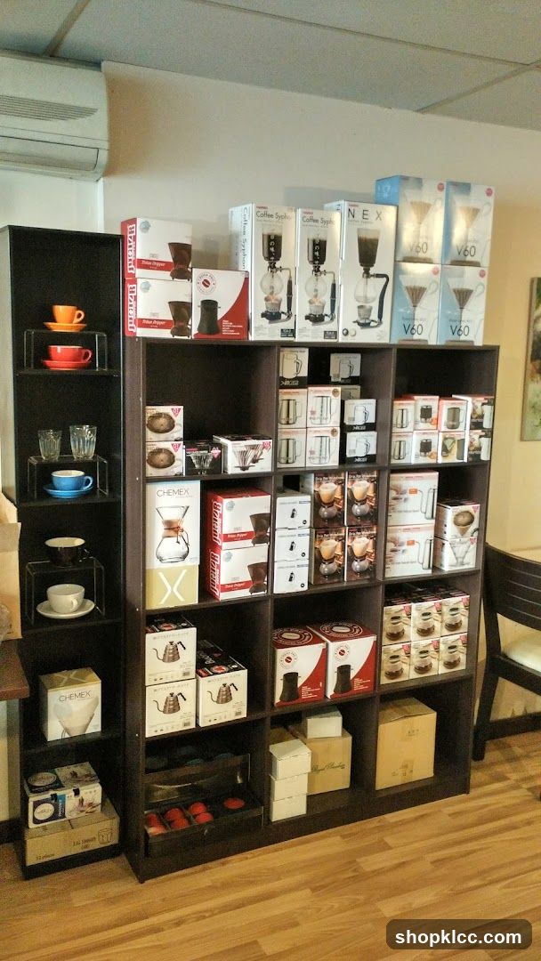 Coffee Brewing Equipment Display