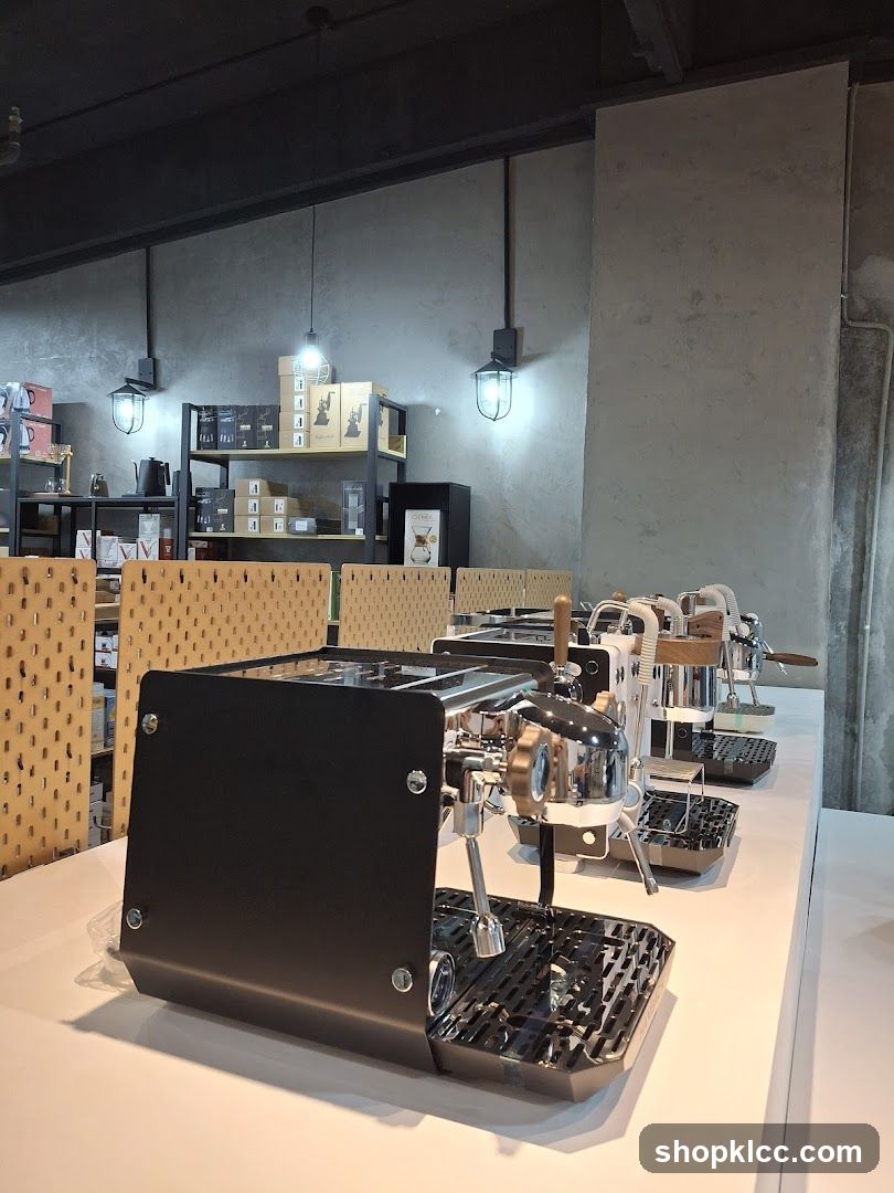 Espresso Machines on Display