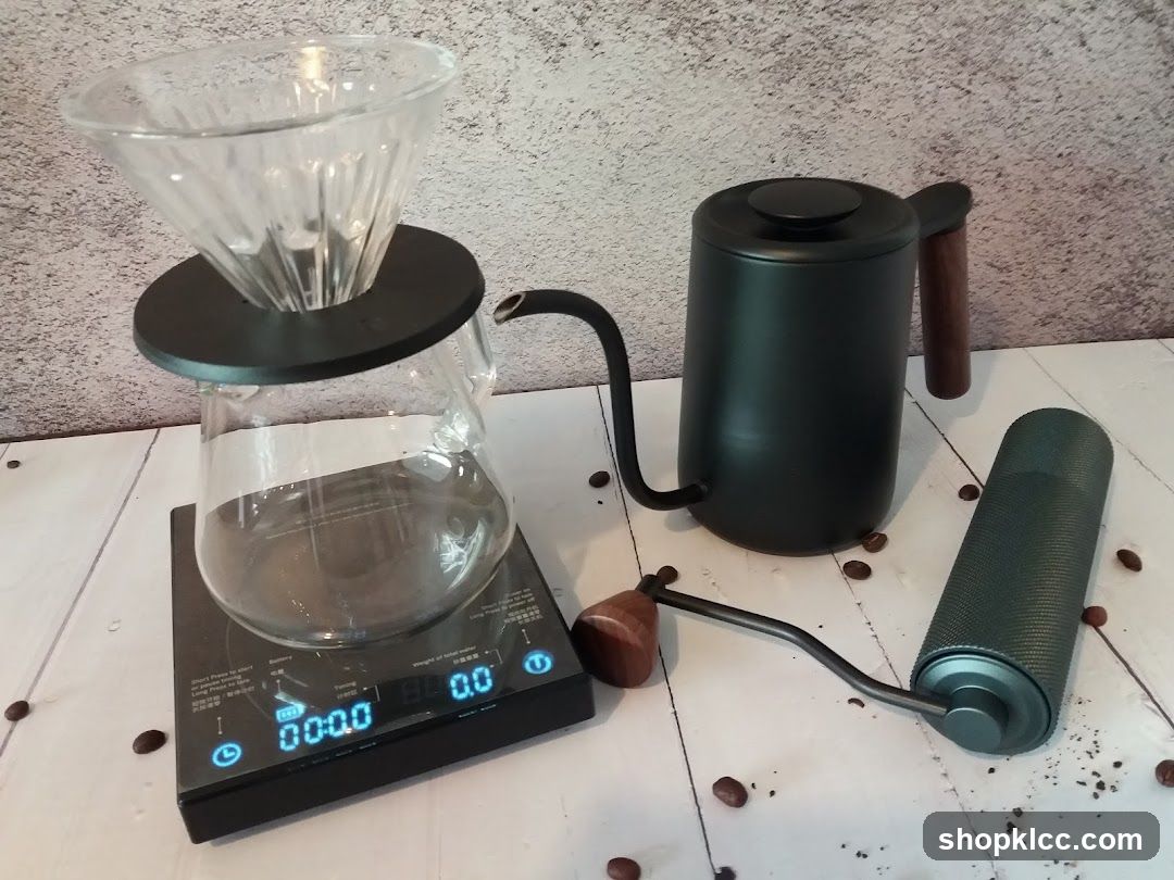 Coffee brewing setup