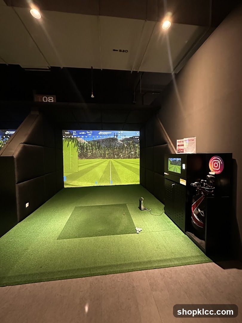 Indoor Golf Simulator Bay