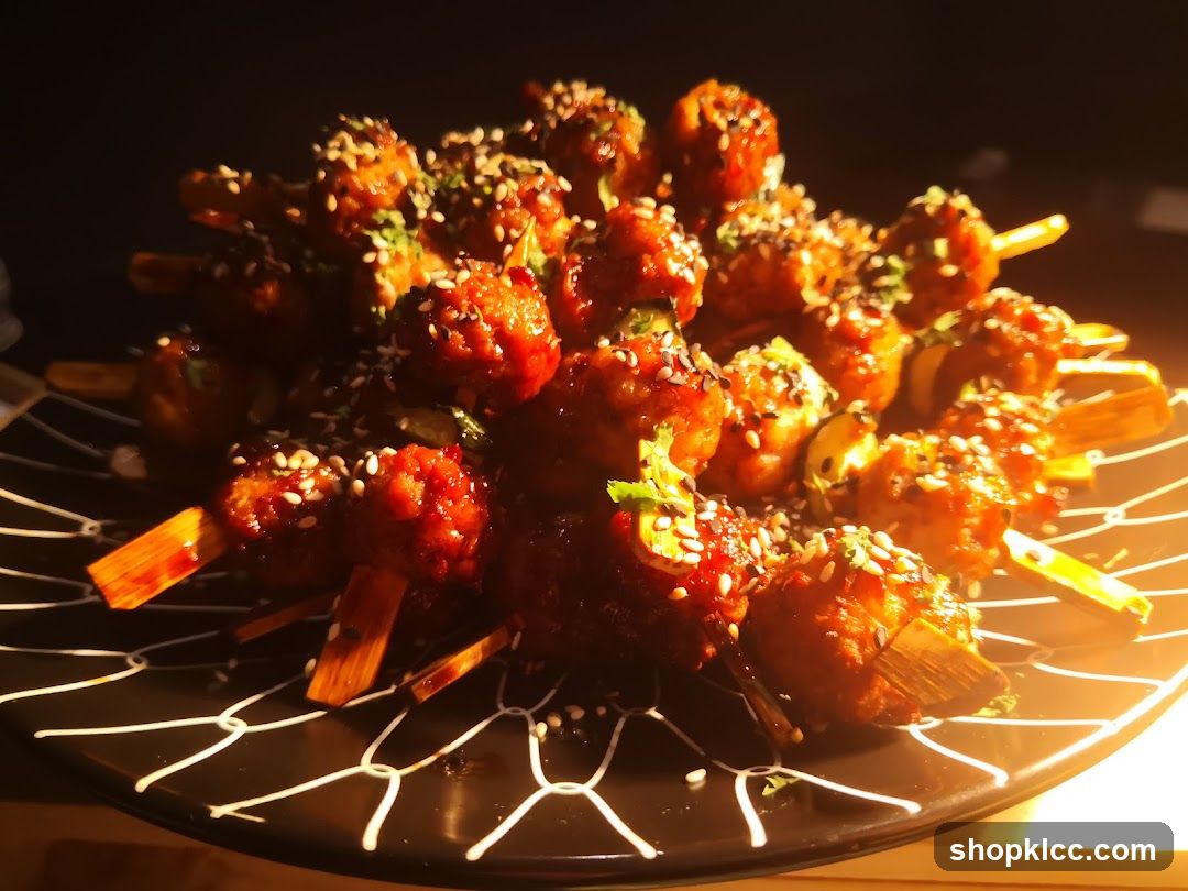 Skewered Meatballs