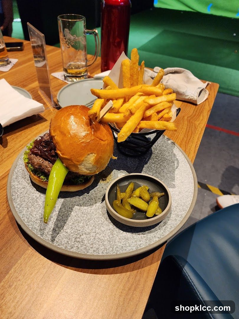 Burger and Fries