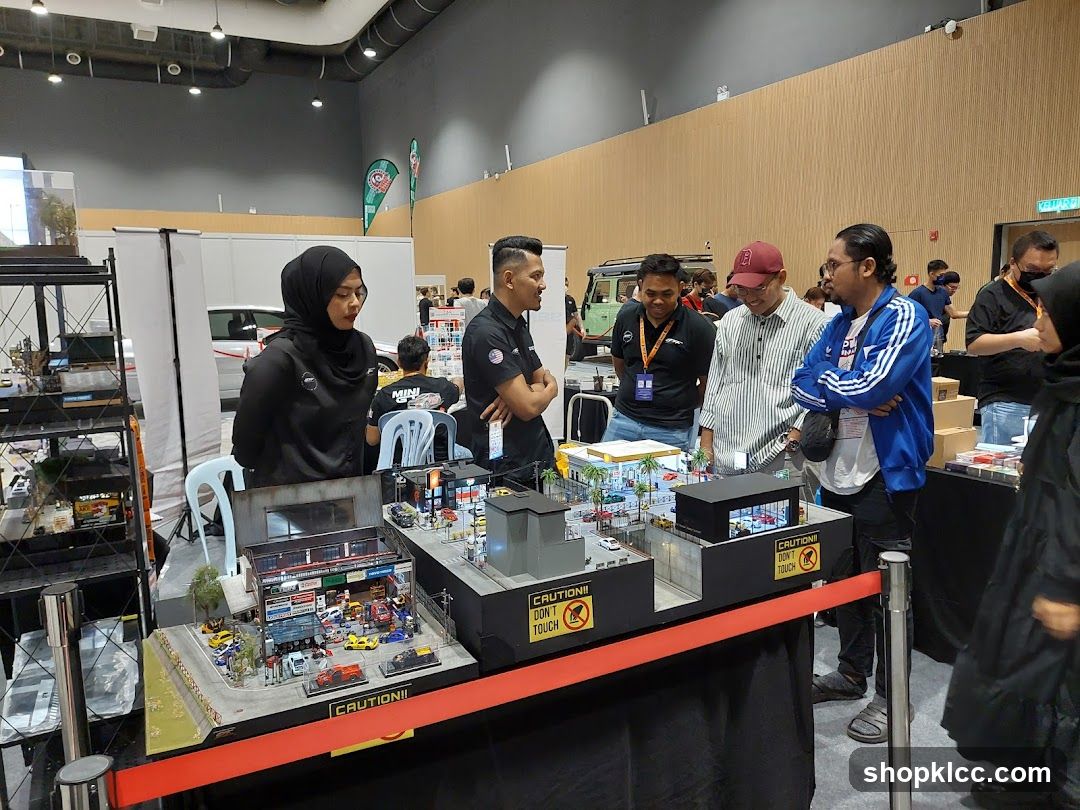 Exhibition Booth with Miniature Models
